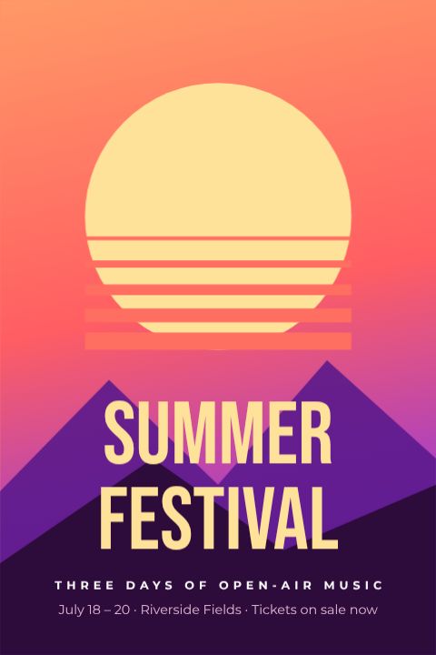 A festival poster after editing in Photo Studio